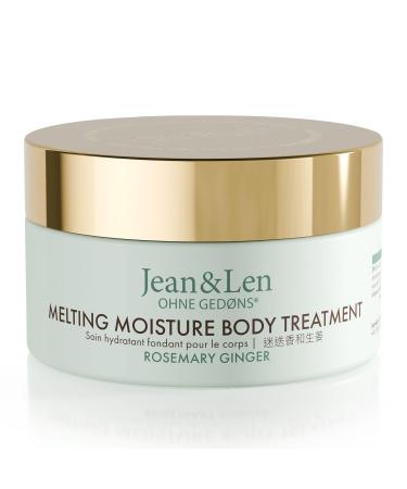 Jean & Len Melting Moisture Body Treatment Rosemary & Ginger for a fragrant care result for normal skin high -quality crucible nourishing body butter without parabens & silicones 200 ml