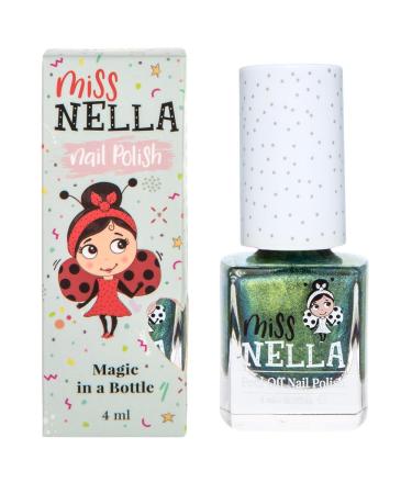 Miss Nella Alian Poo peel-off nail polish especially for children green peel-off formula non-toxic water-based and odorless