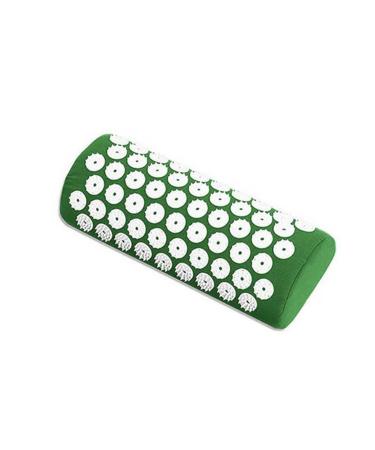 Dunlap massage pillow massage cushion acupressure yoga mat Shiatsu therapy full body muscle muscle-tension-neck-back pain relief with massage pillow set massage pillow (size: green Pillow only)