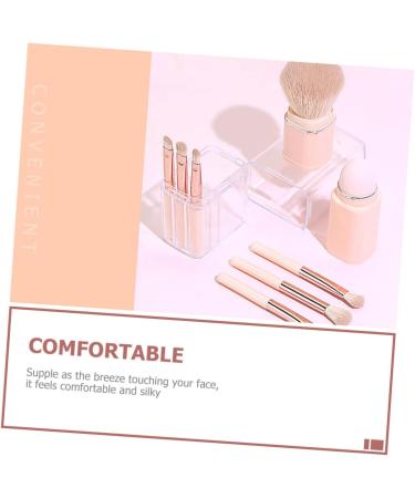 DOITOOL 1 Set 8 in 1 Makeup Brush Foundation Brush Cosmetic Brush Lip Brush Eyeshadow Brush Dual Ended Blush Brush Make up Shadow Travel 4 in 1 Artificial Fiber 10x2.5cm Pink - Buy Online on GoSupps.com