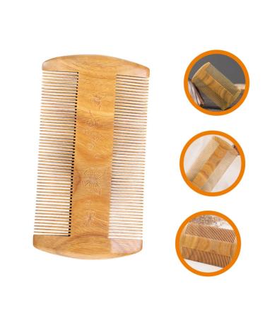 Minkissy Green Sandalwood Beard Care Tool Set - 3-Piece Travel Comb & Metal Bart Ridge for Men - Buy Online on GoSupps.com