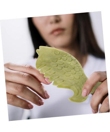 Fomiyes 6 Pcs Jade Massage Comb Set - Full Body Scalp Massager & Hair Tool - Xiuyu Green Scratching Board & Comb - Buy Online on GoSupps.com