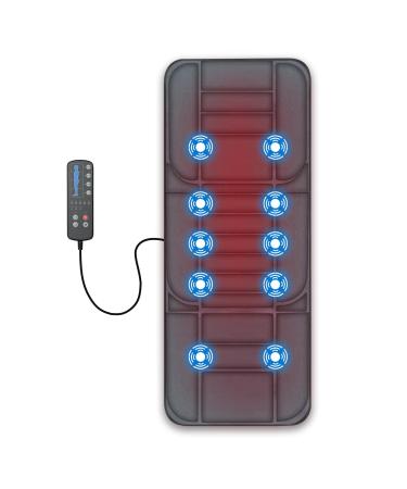 Snailax full body cap mat with heat massage pillow with 5 massage modes & 3 vibration levels back massage devices for relieving back pain massage agent with automatic shutdown