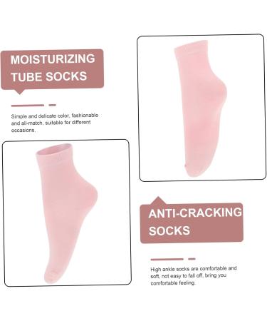 2 Pairs Womens Socks Moisturizing Socks Feet Care Gel Socks Gel Socks for Feet Care Gel Socks for Dry Cracked Feet Women Foot Care Gel Socks Cleft Foot Cotton Middle Tube Lovers - Buy Online on GoSupps.com