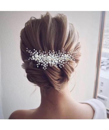 ISLHJDD Retro Bride Wedding Hair Comb Slides Crystal Hair Accessories Bridal Elegant Hair Clip Wedding Hair Vine Headpiece Wedding Accessories - Buy Online on GoSupps.com