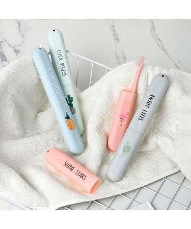 Nuyoah Toothbrush Case Set - 4 Dustproof Lightweight Travel Covers for Camping & Household - 4 Color Options - Buy Online on GoSupps.com