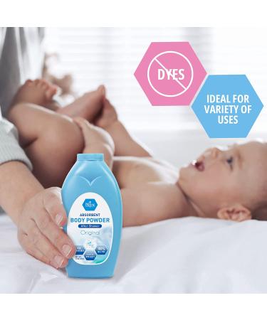Med Pride Premium Talc-Free Baby Powder - 100% Cornstarch Absorbent Formula for Odor & Moisture Protection - Paraben-Free 13oz - Buy Online on GoSupps.com