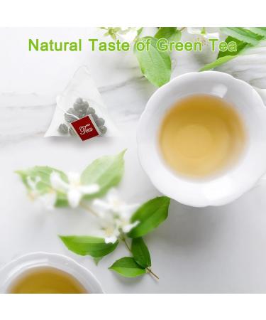 MQUPIN Jasmine Dragon Pearls Tea Bags - 150g/5.29oz (50 Bags, 3g Each) Pure Natural Jasmine Green Tea Balls - No Additives - Buy Online on GoSupps.com