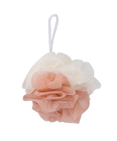 Mesh bathroom shower ball body brush ball loofah bad shower sponge puff simple and elegant two -color tender bathing ball for women men clean skin