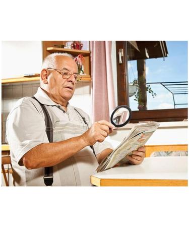Glass Handheld 10 Times Glass with Led Lights for The Elderly Reading HD 20 Times Maintenance Antiques Identification Reading Newspaper 240 * 110mm Made in China - Buy Online on GoSupps.com