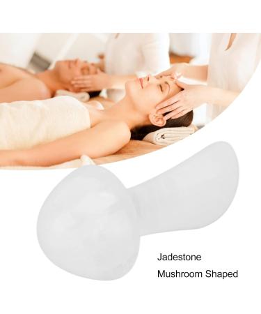 Gua Sha Massage Stones with Mushrooms Skin Care Blood Circulation Professional Mushroom Shoulder Massager for Women (White) - Buy Online on GoSupps.com