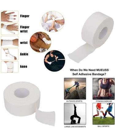 Buy Cotton Athletic Sport Tape - White Sports Tape for Finger & Wrists (2.5CM x 10M) | International Shipping Available - Buy Online on GoSupps.com