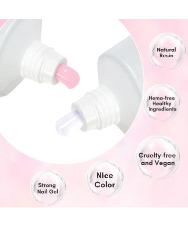 Makartt Poly Nail Extension Gel: Nail Thickening Acrylic Extension - Starter Polish Pink & White - Buy Online on GoSupps.com
