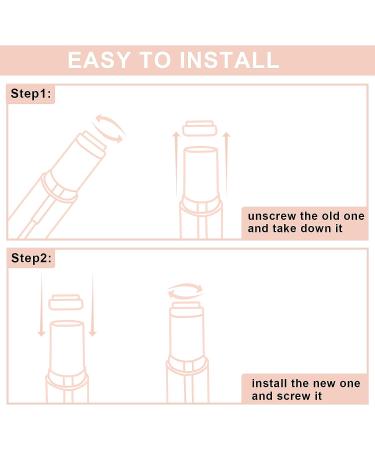 2Pcs Facial Hair Remover Replacement Heads | Generation 1 Single Halo Hair Removal Tools for Women | 18K Gold-Plated Rose Gold Epilators - Buy Online on GoSupps.com