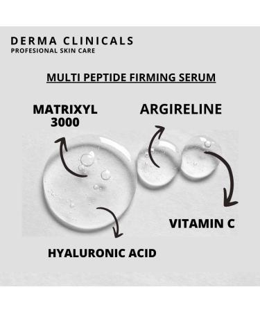 Matrixyl 3000 + Argireline Vitamin C Hyaluronic Acid Serum Anti-Aging Face Serum Anti-Wrinkle Serum for face Multi Peptide Firming Serum - 8oz - Buy Online on GoSupps.com