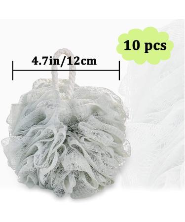 10 Pack Colorful Small Loofah Bath Sponges for Kids and Adults - Soft Exfoliating Shower Lufa Mesh Sponge - 10 Count - Buy Online on GoSupps.com