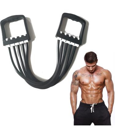 Adjustable Chest Expander - 5 Resistance Bands for Effective Muscle Training | Ideal for Home & Gym Workouts - Buy Online on GoSupps.com