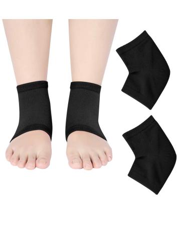 Toothless Moisturizing Heel Sleeves | Comfortable Foot Care Socks | Black for Foot Fatigue Relief - Buy Online on GoSupps.com