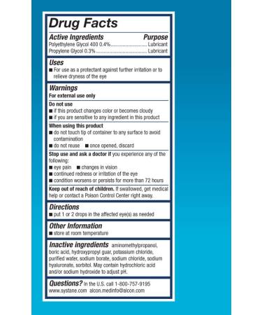 ALCON Systane Hydration Preservative-Free Lubricant Eye Drops 0.6 Fl Oz (30 ct) - Buy Online on GoSupps.com