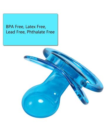 CutiePlusU Adult Size Crystal Pacifier - Large Nipple Shield 2 Pack in Pink/Blue - Shop Now for International Shipping! - Buy Online on GoSupps.com