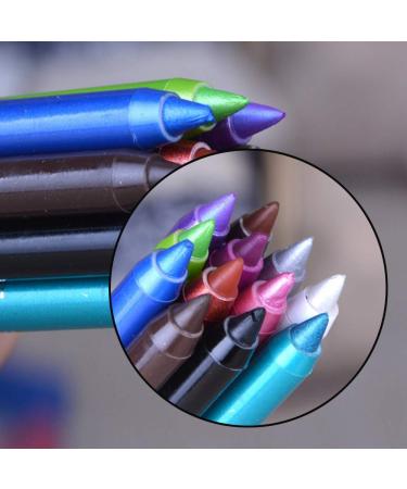 3 Pcs Glitter Green Eyeliner Pencil Set - Metallic Eye Shadow & Liner Kit | Professional Colorful Eye Makeup Pen Set - Grassland Series - Buy Online on GoSupps.com