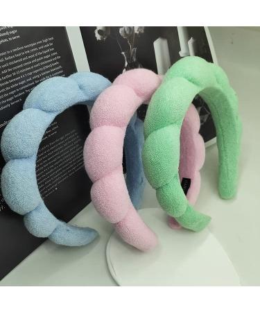2023 Terry-Green Spa Headband for Women | Puffy Headband for Face Washing, Makeup, Skincare - Buy Online on GoSupps.com