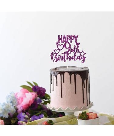 Tenhaisi Glitter Purple Happy 9th Birthday Cake Topper 9 and Fabulous Cake Topper - Birthday Party Decoration - 9 Years Birthday/Wedding Anniversary Party Supplies - Buy Online on GoSupps.com