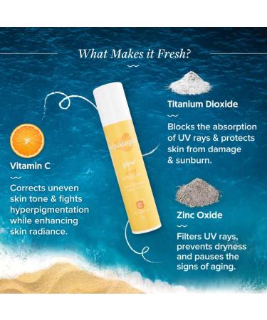 Glow+ Dewy Face Sunscreen SPF 50+ | Blue Light Protection | No White Cast | Brightening with Papaya & Vitamin C | 1.76 Oz 1 Pack - Buy Online on GoSupps.com