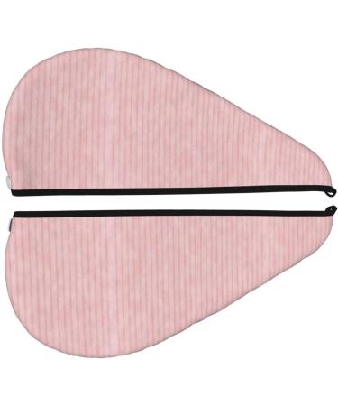 Quick-Dry Hair Towel Wrap | Button Towel Turban | Pink Stripes - Perfect for Fast Hair Drying - Buy Online on GoSupps.com