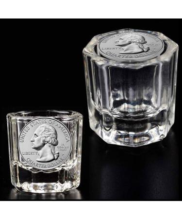 Karlash Nail Art Acrylic Liquid Powder Dappen Dish Glass Crystal Cup Set (4 Pack) - Buy Online on GoSupps.com