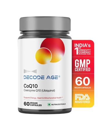 YANG CoQ10 100mg | Coenzyme Q10 with Piperine | 99% Pure | Higher Energy Levels | Antioxidant | Healthy Heart (60 Vegan Capsules)