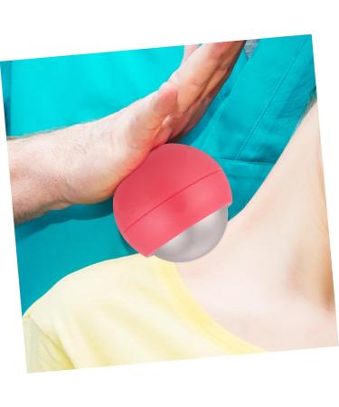 Beaupretty Hand Massage Ball Tool - Cold Roller Ice Massage Device for Muscle Relief & Foot Relaxation - Portable Pink Fitness Accessory (6.5x6.5x6cm) - International Shipping Available - Buy Online on GoSupps.com