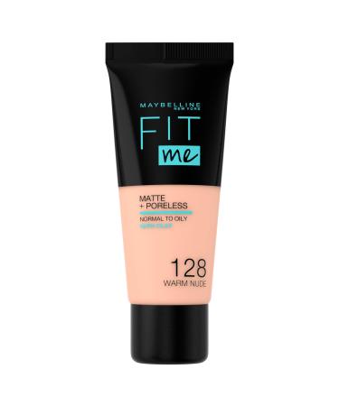 Maybelline Fit Me Matte & Poreless Foundation 128 Warm Nude 30ml 128 Warm Nude 30 ml (Pack of 1) - Buy Online on GoSupps.com
