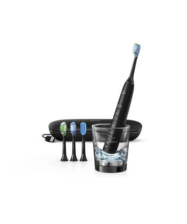 Philips Sonicare DiamondClean Smart 9500 Series Rechargeable Electric Power Toothbrush with Charging Travel Case Complete Oral Care Black Frustration Free Packaging HX9924/35 Black 9500