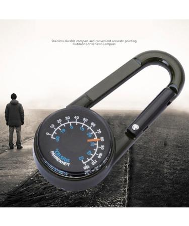 JOCXZI 3 in 1 Compass Set - Portable Compass with Carabiner Hook & Multifunction Thermometer for Camping Hiking & Travel - Buy Online on GoSupps.com