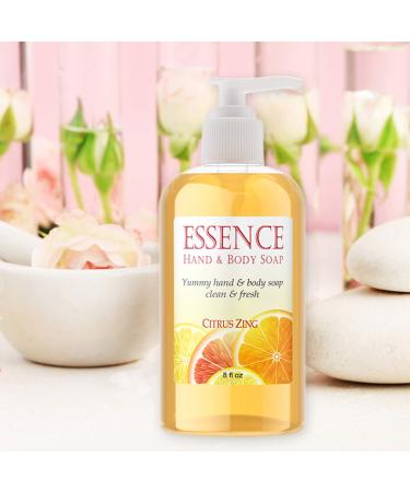 Deluvia Citrus Zing Hand Soap & Body Wash - Organic Aloe Vitamin E & Essential Oils | International Shipping - Buy Online on GoSupps.com