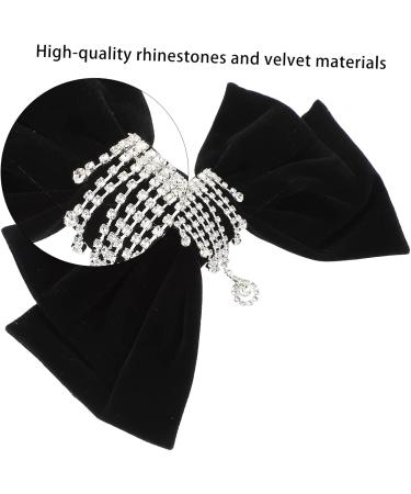 Beaupretty Hair Pin hairpin rhinestone hair wedding hair hair barrettes Big Bow Hair Barrettes hair bowknot bow women hair bow Autumn And Winter claw Hair Clip - Buy Online on GoSupps.com