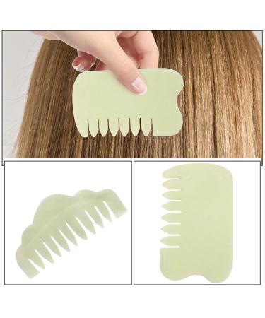Ultechnovo 2-St Jade Comb - Traditional Massage Tool for Scalp & Gua Sha | International Shipping - Buy Online on GoSupps.com