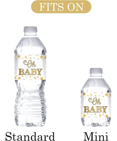MonMon & Craft Oh Baby Water Bottle Stickers - Gender Reveal, Baby Shower, 1st Birthday Party Supplies (Set of 32) - Buy Online on GoSupps.com