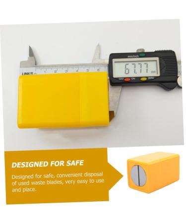 Housoutil Razor Blade Storage Container - Durable Plastic ABS for Safe Disposal of Disposable Blades | 1 Piece KlingenTui Film - Buy Online on GoSupps.com