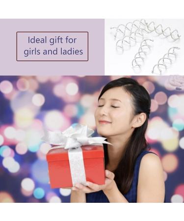 20pcs Silver Mini Metal Spiral Hair Pins - Small Bobby Bun Pins for Women's DIY Hairstyles - Buy Online on GoSupps.com