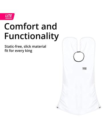 Beard King Beard Bib Apron for Men - Original Cape As Seen on Shark Tank - Hair Catcher for Shaving & Trimming - Grooming Gifts for Dad or Husband - White - Buy Online on GoSupps.com