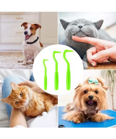 Musonic 3Pcs Tick Remover for Dog Cat Pet Animal Painlessly Tick Tool (Green) - Buy Online on GoSupps.com