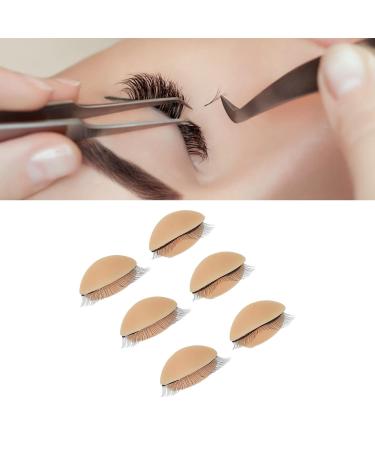 Buy Reusable Silicone Eyelids with Eyelashes - 3 Pairs for Beauty Salons & Novices | Skin Color | International Shipping - Buy Online on GoSupps.com