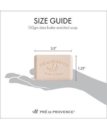 Pre de Provence Artisanal Sea Salt Soap Bar 5.3 oz - Organic Shea Butter, Quad Milled French Skincare for Rich Moisturizing Lather - Buy Online on GoSupps.com