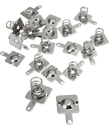 10 Pairs Silver Battery Spring Contact Plate Replacement for AA AAA Batteries - 14.5x9mm | High-Quality International Shipping - Buy Online on GoSupps.com