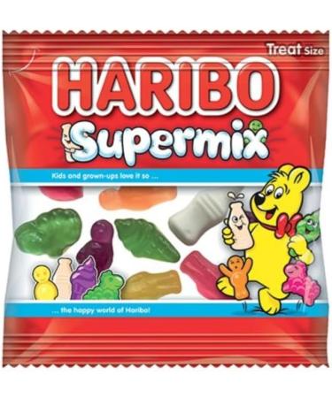 Haribo Mini Bags Gift Box Set - 20 chewy treat size fruit gummies Bulk Sweets for Kids Ideal as Hamper Letterbox Gifts 20 Packet Mixed Box - Buy Online on GoSupps.com