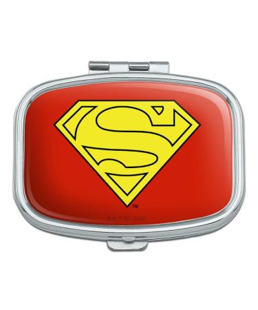 Superman Cape Logo Rectangle Pill Case Trinket Gift Box