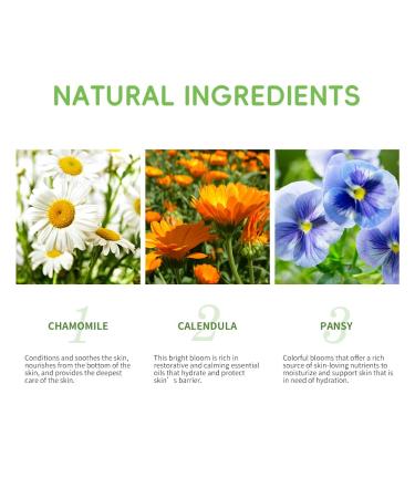 2.64 FL OZ Nourishing Body Cream with Chamomile Calendula & Pansy | Instant Moisture for Dry Skin - Buy Online on GoSupps.com