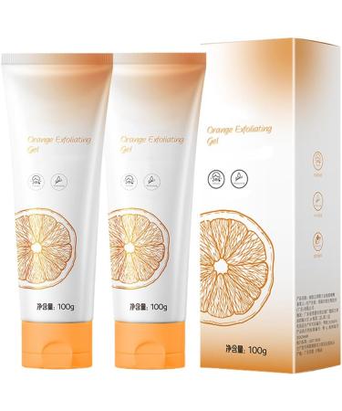 2 Pi ces Gels Exfoliants Naturels gentle exfoliating orange exfoliant doux Nettoyage en Profondeur claircissant pour Tous Types de Peau - Buy Online on GoSupps.com